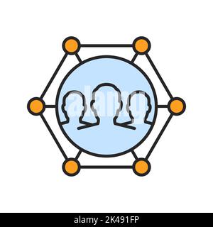 Stakeholder Vector icon isolated in white background Stock Vector