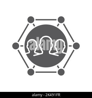 Stakeholder Vector icon isolated in white background Stock Vector