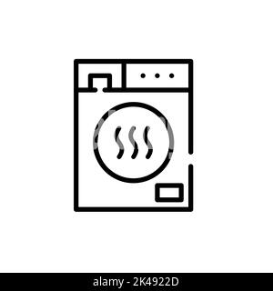 Drying machine icon. Pixel perfect, editable stroke line icon Stock Vector