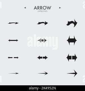 Premium set of arrow. Icons collection. Modern vector symbols. Web symbols for web sites. Vector Stock Vector
