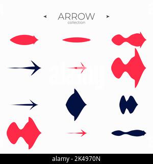 Line Arrow icon set. Universal Arrow icon. Arrow basic UI elements. For Apps. Vector Stock Vector