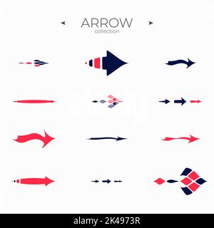 Smooth Line Icons. Universal Arrow icon. Trendy line style. For Apps. Vector Stock Vector