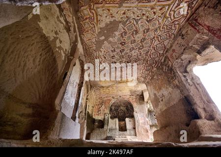 Aziz Stephanos church im Keslik Monastery, Cappadocia, Anatolia, Turkey Stock Photo