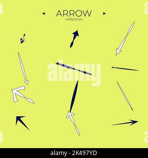 Vector Arrow Icons. Arrows colorful set. Arrow logo concept. Symbol set. Vector navigation Stock Vector