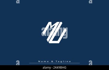 Alphabet letters Initials Monogram logo MU , UM Stock Vector