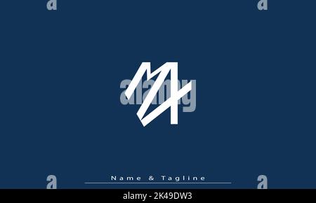 Alphabet letters Initials Monogram logo MX , XM Stock Vector