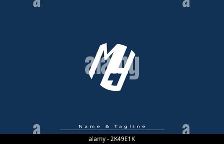 Alphabet letters Initials Monogram logo MY , YM Stock Vector