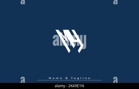 Alphabet letters Initials Monogram logo MY , YM Stock Vector
