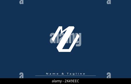 Alphabet letters Initials Monogram logo MU , UM Stock Vector