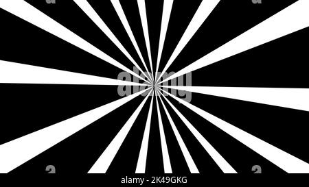 hypnotic black and white background. geometric shapes. Abstract , seamless loop animation of stripes. hypnotic image visualization. optical illusion. High quality photo Stock Photo