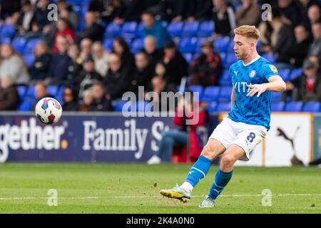 Stockport, UK. 1st October 2022during the Sky Bet League 2 match between Stockport County and Walsall at the Edgeley Park Stadium, Stockport on Saturday 1st October 2022. (Credit: Mike Morese | MI News) Credit: MI News & Sport /Alamy Live News