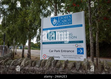 John Cabot Academy City Technology Colleges school, Kingswood, Bristol, UK (Sept22) Stock Photo