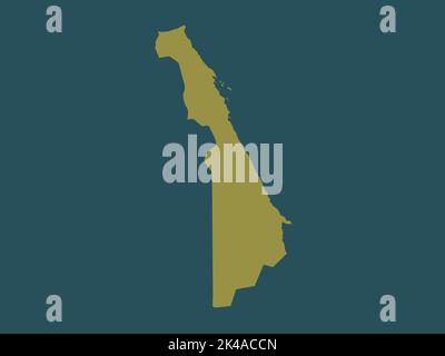 Al Bahr al Ahmar, governorate of Egypt. Solid color shape Stock Photo