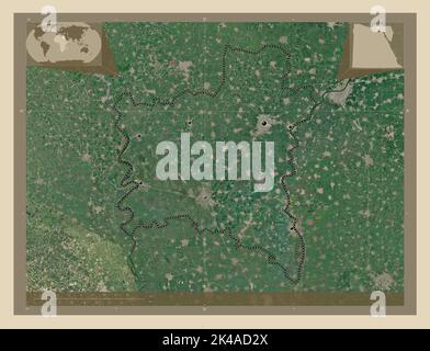 Gharebagh Map Al Gharbiyah, governorate of Egypt. High resolution satellite map Stock ...