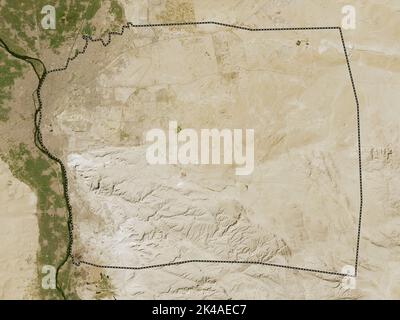 Al Qahirah, governorate of Egypt. Low resolution satellite map Stock Photo