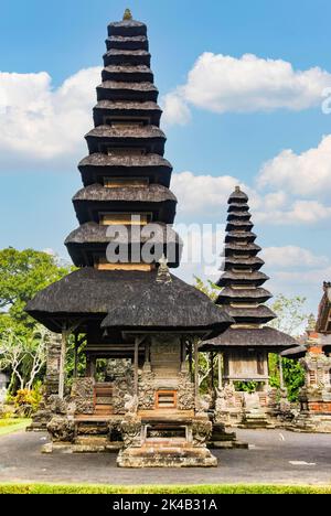 Pura Taman Ayun is a compound of Balinese temple and garden with water features located in Mengwi subdistrict in Badung Regency, Bali, Indonesia Stock Photo