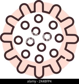 Seasonal allergy, illustration, vector on white background. Stock Vector