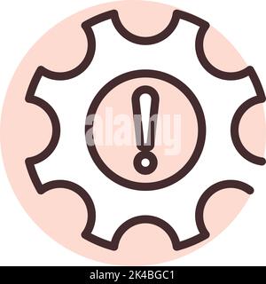 Business crisis risks, illustration, vector on white background. Stock Vector