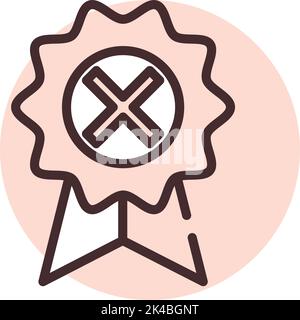 Business crisis bad reputation, illustration, vector on white background. Stock Vector