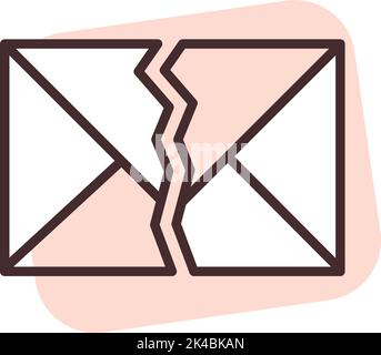 Cyber security spam, illustration, vector on white background. Stock Vector