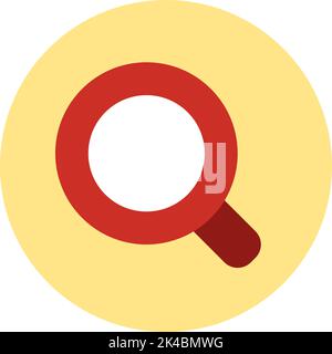 Logistics search, illustration, vector on white background. Stock Vector