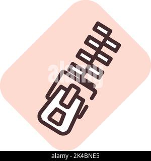 Hobby zipper , illustration, vector on white background. Stock Vector