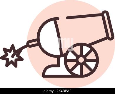 Park fireworks, illustration, vector on white background. Stock Vector