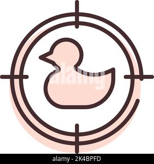 Park carnival target, illustration, vector on white background. Stock Vector