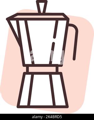 Office coffee machine, illustration, vector on white background. Stock Vector