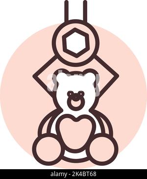 Park toys, illustration, vector on white background. Stock Vector