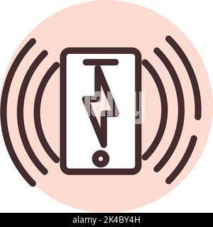 Smart houses charging , illustration, vector on white background. Stock Vector