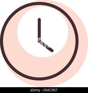Modern stopwatch, illustration, vector on white background. Stock Vector