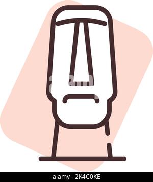 Traveling Chile, illustration, vector on white background. Stock Vector