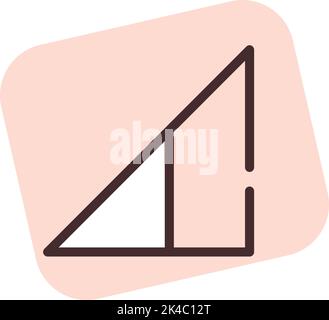 Ui reception, illustration, vector on white background. Stock Vector