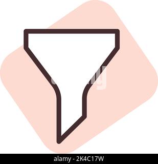 UI filter, illustration, vector on white background. Stock Vector