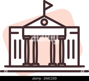 Washington DC Traveling, illustration, vector on white background. Stock Vector