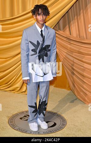 Jaden Smith attends the Thom Browne ready-to-wear Spring/Summer 2023  fashion collection presented Monday, Oct. 3, 2022 in Paris. (Photo by  Vianney Le Caer/Invision/AP Stock Photo - Alamy