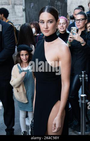 Shailene Woodley attending the Monot Womenswear Spring/Summer 2023 show as part of Paris Fashion Week in Paris, France on October 01, 2022. Photo by Aurore Marechal/ABACAPRESS.COM Stock Photo