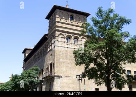 Zaragoza, Spain - Palacio de los Condes de Morata o de los Luna Stock Photo