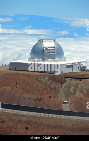 Scenic impressions from the magic landscape at the Mauna Kea observatory, Big Island HI Stock Photo