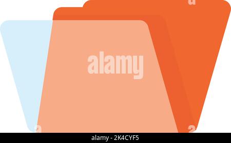 folder file in glassmorphism Stock Vector