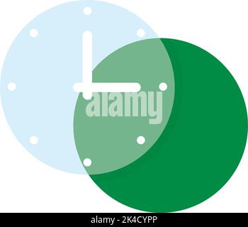 clock timer in glassmorphism Stock Vector