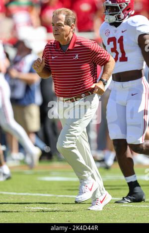 Alabama Head Coach Nick Saban Speaks During A News Conferemce For The ...