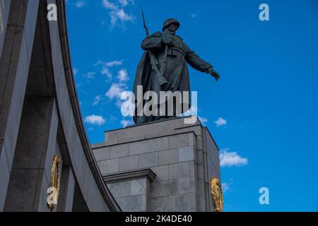 Berlin, Germany  28 June 2022,  The Soviet memorial in the Tiergarten Stock Photo