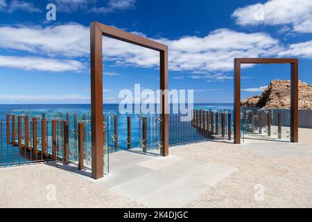 Glass bottomed skywalk, Cabo Girao, Funchal, Madeira, Portugal  Europe Stock Photo