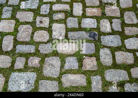 Rectangular cobbles shot close up for ]use as a background Stock Photo