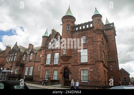 Dumfries, Dumfries & Galloway, Scotland, September 24th 2022, a view of the streets of the town. Stock Photo