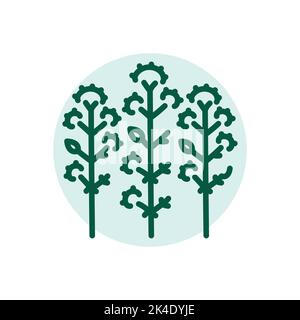 Oregano olor line icon. Pictogram for web page Stock Vector