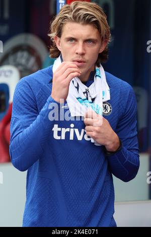 London ENGLAND - October 01: Chelsea's Conor Gallagher during English Premier League soccer match between Crystal Palace against Chelsea at Selhurst P Stock Photo