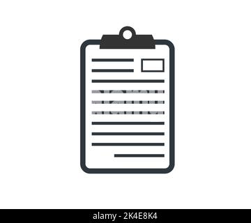 Notebook document, Page notepad white paper logo design. Template for text for web design or advertising. Diary for writings vector design. Stock Vector